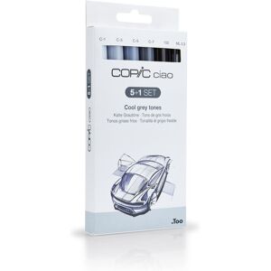 Copic Ciao Coloured Marker Pen - 5+1 Set Grey Tones, For Art & Crafts,... Copic Ciao Coloured Marker Pen - 5+1 Set Grey Tones, For Art & Crafts,...