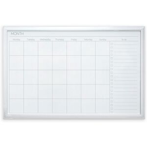 Cathedral Products White Frame Magnetic Monthly Planner Dry Erase Board 51x76cm Cathedral Products White Frame Magnetic Monthly Planner Dry Erase Board 51x76cm