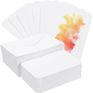 Uxcell 100 Sets Watercolor Cards Postcards Rounded Corners With Envelopes 4x6 Inch Uxcell 100 Sets Watercolor Cards Postcards Rounded Corners With Envelopes 4x6 Inch