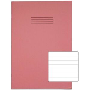 Rhino A4+ Oversized Exercise Book 40 Page Ruled 12mm Pink Pack Of 100 (Vdu024-25 Rhino A4+ Oversized Exercise Book 40 Page Ruled 12mm Pink Pack Of 100 (Vdu024-25