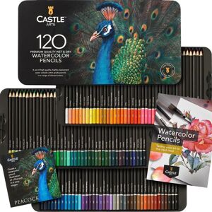 Castle Art Supplies 120 Watercolour Pencils Set Quality Vibrant Pigments Dr Castle Art Supplies 120 Watercolour Pencils Set Quality Vibrant Pigments Dr