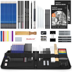 Shuttle Art Sketching Pencils And Drawing Set, 52 Pack Sketch Pad And Pencil Se Shuttle Art Sketching Pencils And Drawing Set, 52 Pack Sketch Pad And Pencil Se