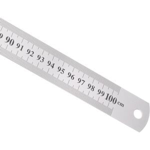 Stainless Steel Ruler 1m/40\" X 1.1\" Double Reading Straight Edge Metal Stainless Steel Ruler 1m/40\" X 1.1\" Double Reading Straight Edge Metal