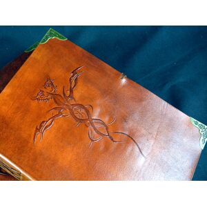 Diaryshop Large Handmade Leather Diary Journal Sketchbook - Dragons Design, Handmade Paper Diaryshop Large Handmade Leather Diary Journal Sketchbook - Dragons Design, Handmade Paper