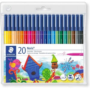 Staedtler 326 Wp20 Noris Fibre-Tip Colouring Pens - Assorted Colours (Pack Of 2 Staedtler 326 Wp20 Noris Fibre-Tip Colouring Pens - Assorted Colours (Pack Of 2