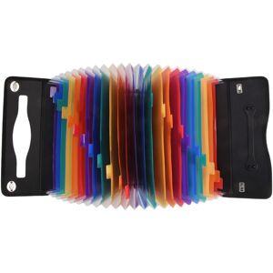 3x(24 Pockets Expanding File Folder Accordian File Organizer,Plastic 1631 3x(24 Pockets Expanding File Folder Accordian File Organizer,Plastic 1631
