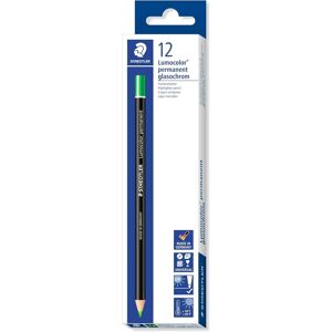 Staedtler 108 20-5 Lumocolor Permanent Glasochrom Dry Marker Pencil - Green (Pa Staedtler 108 20-5 Lumocolor Permanent Glasochrom Dry Marker Pencil - Green (Pa