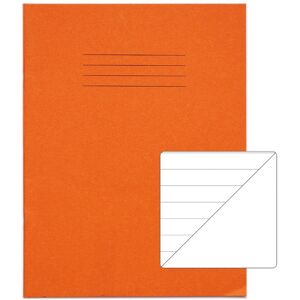 Rhino 9 X 7 A5+ Exercise Book 48 Page Feint Ruled 12mm With Plain Reverse Orange Rhino 9 X 7 A5+ Exercise Book 48 Page Feint Ruled 12mm With Plain Reverse Orange