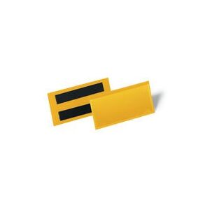 Durable Magnetic Document Pocket 100x38mm Yellow (Pack Of 50) 174104 Durable Magnetic Document Pocket 100x38mm Yellow (Pack Of 50) 174104