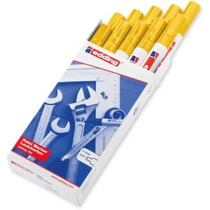 Edding 750 Bullet Tip Paint Marker Medium Yellow (Pack Of 10) 750-005 Edding 750 Bullet Tip Paint Marker Medium Yellow (Pack Of 10) 750-005