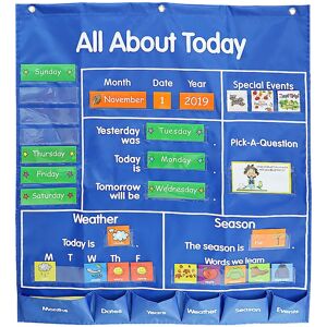 School Classroom Calendar Pocket Chart For Learning Activities School Classroom Calendar Pocket Chart For Learning Activities