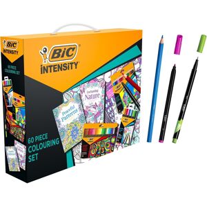 Bic Intensity Adult Colouring Set, 24 Coloured Pencils, 24 Colouring Felt Tip P Bic Intensity Adult Colouring Set, 24 Coloured Pencils, 24 Colouring Felt Tip P