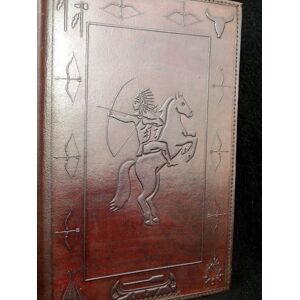 Diaryshop Native American Indian Theme - Handmade A5 Leather Journal Diary Diaryshop Native American Indian Theme - Handmade A5 Leather Journal Diary