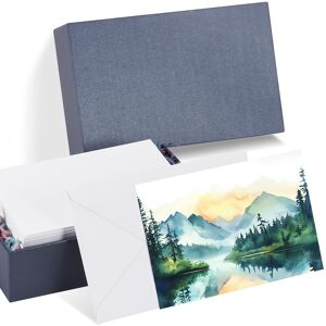 Uxcell 50 Sets Watercolor Cards Postcards With Envelopes 5x7 Inch(Blue Box) Uxcell 50 Sets Watercolor Cards Postcards With Envelopes 5x7 Inch(Blue Box)