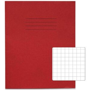 Rhino Exercise Book 8 X 6.5" 48 Page 10mm Squares S10 Red Pack Of 100 (Vex342-55 Rhino Exercise Book 8 X 6.5" 48 Page 10mm Squares S10 Red Pack Of 100 (Vex342-55