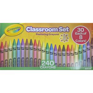 Crayola Classroom Set Crayons, 240 Ct Teacher Classroom Supplies Assorted Colors Crayola Classroom Set Crayons, 240 Ct Teacher Classroom Supplies Assorted Colors