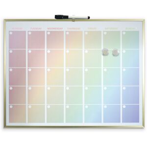 Cathedral Products Rainbow Magnetic Calendar Board With Gold Aluminium Frame Cathedral Products Rainbow Magnetic Calendar Board With Gold Aluminium Frame