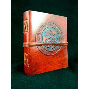Diaryshop Handmade Leather Journal Diary Sketchbook - Wicca Pagan Celtic Triskele Symbol Diaryshop Handmade Leather Journal Diary Sketchbook - Wicca Pagan Celtic Triskele Symbol