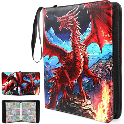 Branded Trading Card Binder 9 Pocket, 900 Pockets Card Folder Holder Book Pu Leather Tra Branded Trading Card Binder 9 Pocket, 900 Pockets Card Folder Holder Book Pu Leather Tra