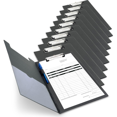 Rapesco 1520a Business Pack: 10 Fold Over Clipboards, A4+, Black Rapesco 1520a Business Pack: 10 Fold Over Clipboards, A4+, Black