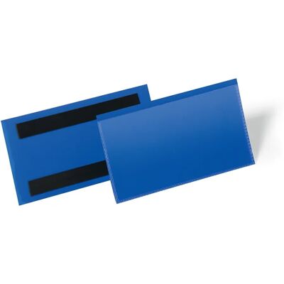 Durable Magnetic Document Pocket 150x67mm Dark Blue (Pack Of 50) 174207 Durable Magnetic Document Pocket 150x67mm Dark Blue (Pack Of 50) 174207