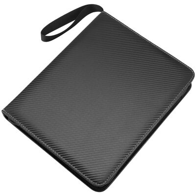 Sodial 1x(Trading Card Binder, 9 Pockets Baseball Card Binder Sleeves With Zipper,4074 Sodial 1x(Trading Card Binder, 9 Pockets Baseball Card Binder Sleeves With Zipper,4074