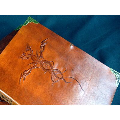 Diaryshop Large Handmade Leather Diary Journal Sketchbook - Dragons Design, Handmade Paper Diaryshop Large Handmade Leather Diary Journal Sketchbook - Dragons Design, Handmade Paper