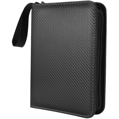Sodial 2x(Trading Card Collection Binder 4 , Zip Card Binder Album,Card Case For7836 Sodial 2x(Trading Card Collection Binder 4 , Zip Card Binder Album,Card Case For7836