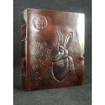 Diaryshop Hare & Moon - Pagan Wicca Handmade Leather Journal Diary Book Of Shadows Diaryshop Hare & Moon - Pagan Wicca Handmade Leather Journal Diary Book Of Shadows