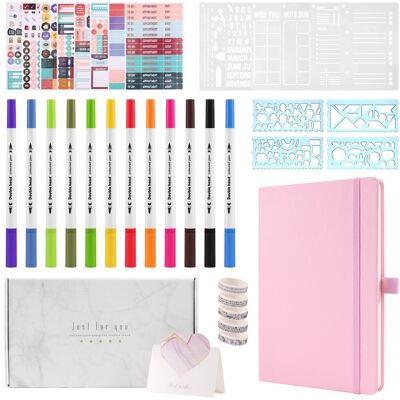 A5 Hardcover Dotted Journal Notebook With 184 Numbered Pages,Dotted8966 A5 Hardcover Dotted Journal Notebook With 184 Numbered Pages,Dotted8966