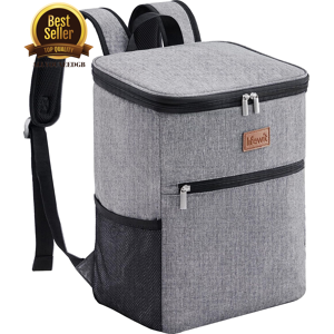 Lifewit Cooler Backpack Hard Liner Large Picnic Cooling Bag Camping Bbq 24l Black/ Grey Lifewit Cooler Backpack Hard Liner Large Picnic Cooling Bag Camping Bbq 24l Black/ Grey