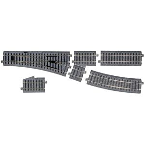 Kato Ho Gauge 2-853 Right Turnout With 550mm (21 5/8) Radius Curve Unitrack Kato Ho Gauge 2-853 Right Turnout With 550mm (21 5/8) Radius Curve Unitrack