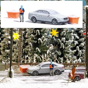 Accident With Snowy Car Action Set Ho/oo Gauge Busch 7858 Accident With Snowy Car Action Set Ho/oo Gauge Busch 7858