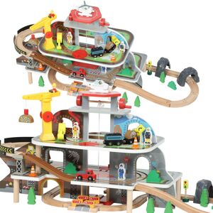 Aiyaplay Wooden Train Set, 79 Piece Train Track Mine Themed For 3+ Years Aiyaplay Wooden Train Set, 79 Piece Train Track Mine Themed For 3+ Years