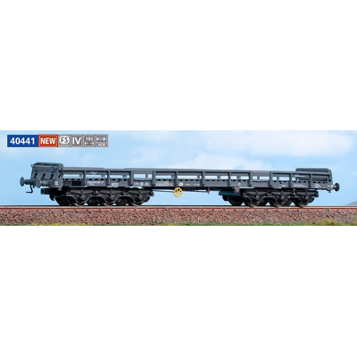 Acme 40441 6 Axle Car Italsider S.P.A. Dark Gray Sheet Metal Transport Acme 40441 6 Axle Car Italsider S.P.A. Dark Gray Sheet Metal Transport