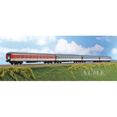 Acme 55343 Set Of 4 Db Passenger Cars Popfarbe Zug Pop Livery Ho 1:87 Acme 55343 Set Of 4 Db Passenger Cars Popfarbe Zug Pop Livery Ho 1:87