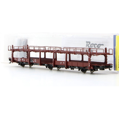 Roco / Pi.R.A.T.A. 76992f Car Transport Car Fs Italy “sitfa”, Red Wagon Roco / Pi.R.A.T.A. 76992f Car Transport Car Fs Italy “sitfa”, Red Wagon