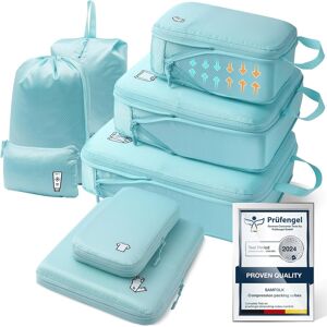 Samfolk Compression Packing Cubes For Backpack,8 Pcs Travel Packing Cubes For Suitcases Samfolk Compression Packing Cubes For Backpack,8 Pcs Travel Packing Cubes For Suitcases