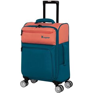 It Luggage Megalite Duo-Tone 8 Wheel Small 56cm Suitcase Peach/teal Tsa Lock It Luggage Megalite Duo-Tone 8 Wheel Small 56cm Suitcase Peach/teal Tsa Lock