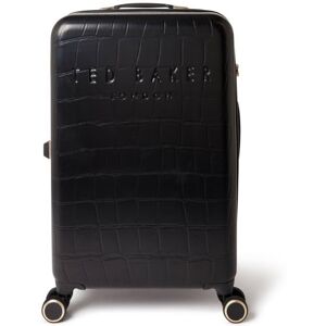 Ted Baker Icon Case Medium Suitcase 68cm Black Croc 4 Wheel Luggage Travel 77l Ted Baker Icon Case Medium Suitcase 68cm Black Croc 4 Wheel Luggage Travel 77l