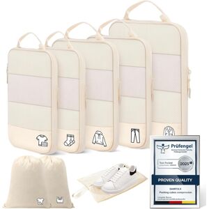 Samfolk Compression Packing Cubes For Suitcases, Ultralight 8 Set Packing Cubes For Bac Samfolk Compression Packing Cubes For Suitcases, Ultralight 8 Set Packing Cubes For Bac