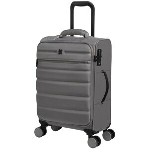 It Luggage Census 55cm Small Soft Suitcase With 8 Wheels Tsa Lock Grey Skin It Luggage Census 55cm Small Soft Suitcase With 8 Wheels Tsa Lock Grey Skin