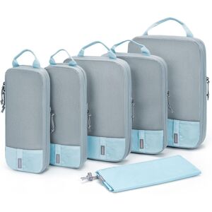 Compression Packing Cubes For Suitcases, Bagsmart 6 Set Travel Organizer Cubes Compression Packing Cubes For Suitcases, Bagsmart 6 Set Travel Organizer Cubes