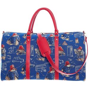 Signare Paddington Bear Blue Holdall Travel Bag Weekend Overnight Gym Tapestry Vegan Signare Paddington Bear Blue Holdall Travel Bag Weekend Overnight Gym Tapestry Vegan