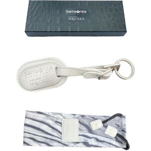 Exclusive Alexander Mcqueen Luggage Tag Samsonite Black Label Leather Ivory Exclusive Alexander Mcqueen Luggage Tag Samsonite Black Label Leather Ivory