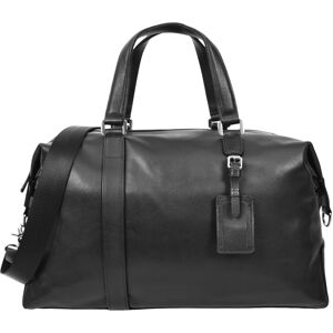 House Of Leather Real Leather Holdall Mid Size Overnight Cross Body Travel Bag Aspen Black House Of Leather Real Leather Holdall Mid Size Overnight Cross Body Travel Bag Aspen Black