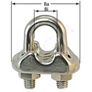 Lindemann Marine Instruments Stainless Steel Wire Rope Clamp For 6mm Pu 10 Pieces Lindemann Marine Instruments Stainless Steel Wire Rope Clamp For 6mm Pu 10 Pieces