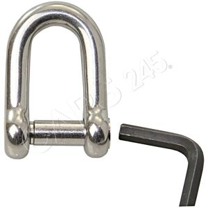 Lindemann 10 Stainless Steel Shackles D-Shape Hexagon Socket 6mm Lindemann 10 Stainless Steel Shackles D-Shape Hexagon Socket 6mm