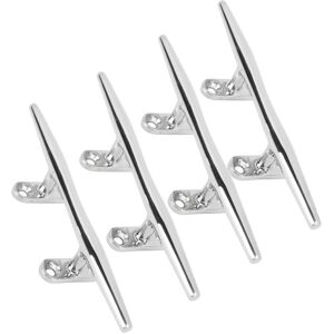 `4pcs Boat Mooring Cleat Sturdy Stainless Steel Dock Cleats For Marine Yachts `4pcs Boat Mooring Cleat Sturdy Stainless Steel Dock Cleats For Marine Yachts