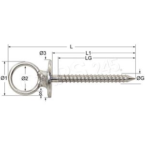 Lindemann Marine Boat Wood Thread Eyebolt 4x45mm Stainless Steel Vp 10 Pcs Lindemann Marine Boat Wood Thread Eyebolt 4x45mm Stainless Steel Vp 10 Pcs